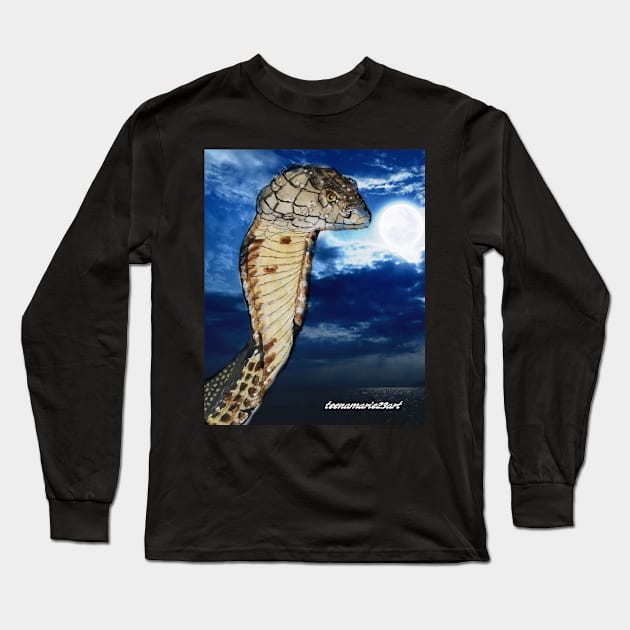 Snake Long Sleeve T-Shirt by teenamarie23art